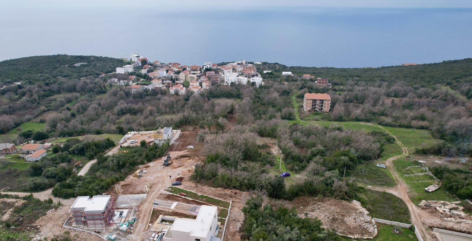 Urbanizovan plac 540m2 sa pogledom na more- Krimovica,Kotor - Amfora Real Estate