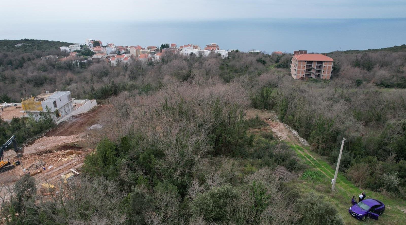 Urbanizovan plac 540m2 sa pogledom na more- Krimovica,Kotor - Amfora Real Estate