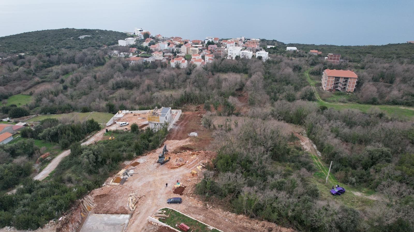 Urbanizovan plac 540m2 sa pogledom na more- Krimovica,Kotor - Amfora Real Estate