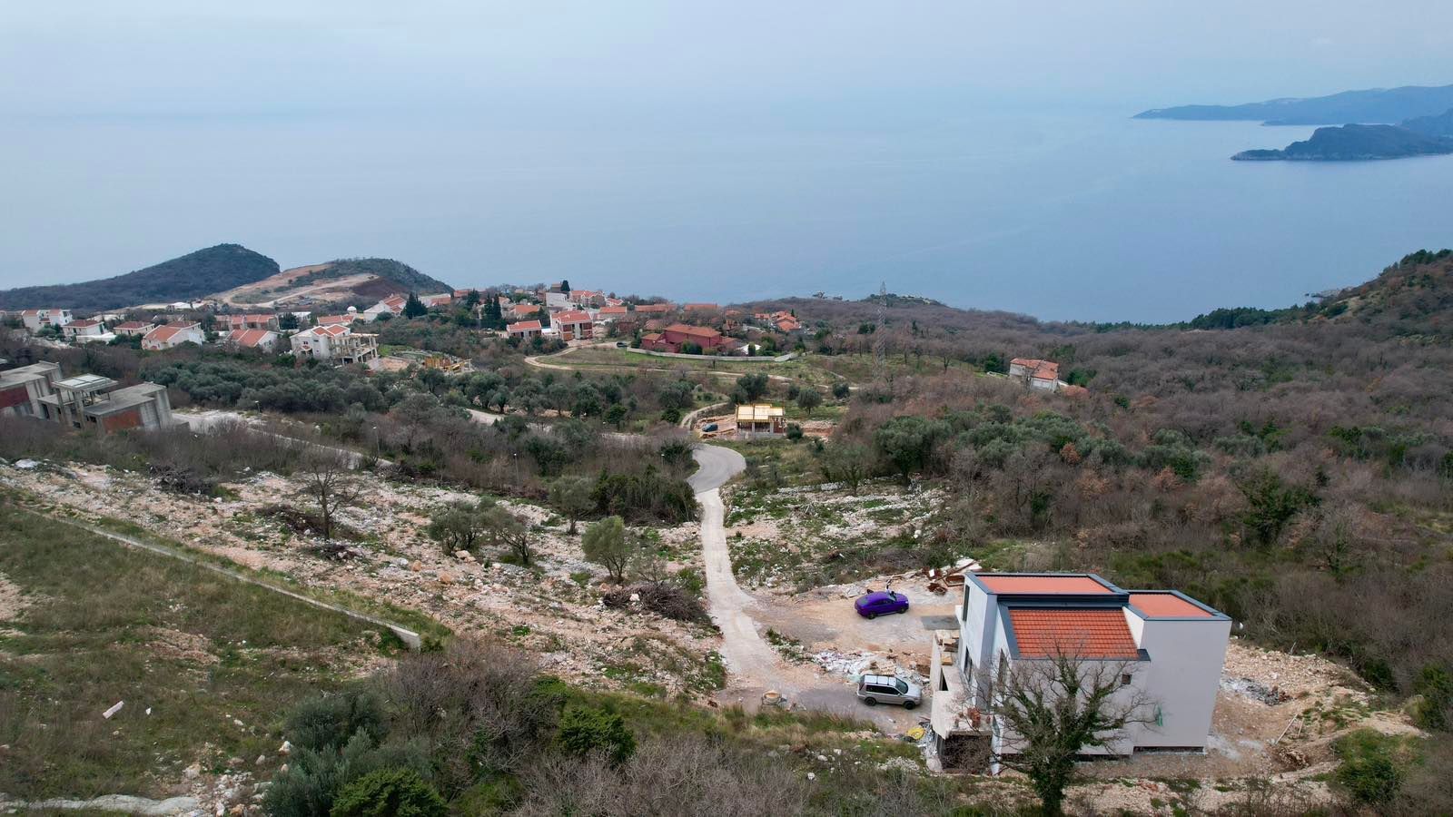 Luksuzna vila u izgradnji 290m² sa panoramskim pogledom na more – Blizikuće, Budva - Amfora Real Estate