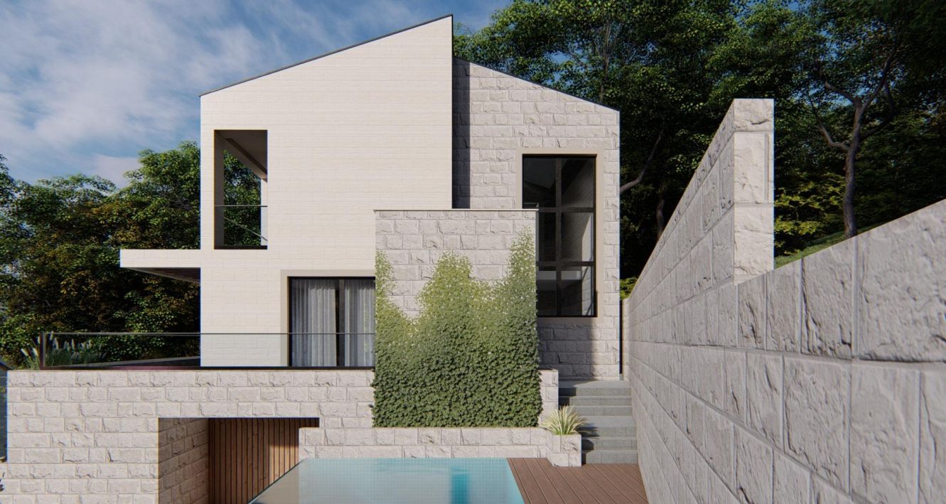 Luksuzna vila u izgradnji 290m² sa panoramskim pogledom na more – Blizikuće, Budva - Amfora Real Estate