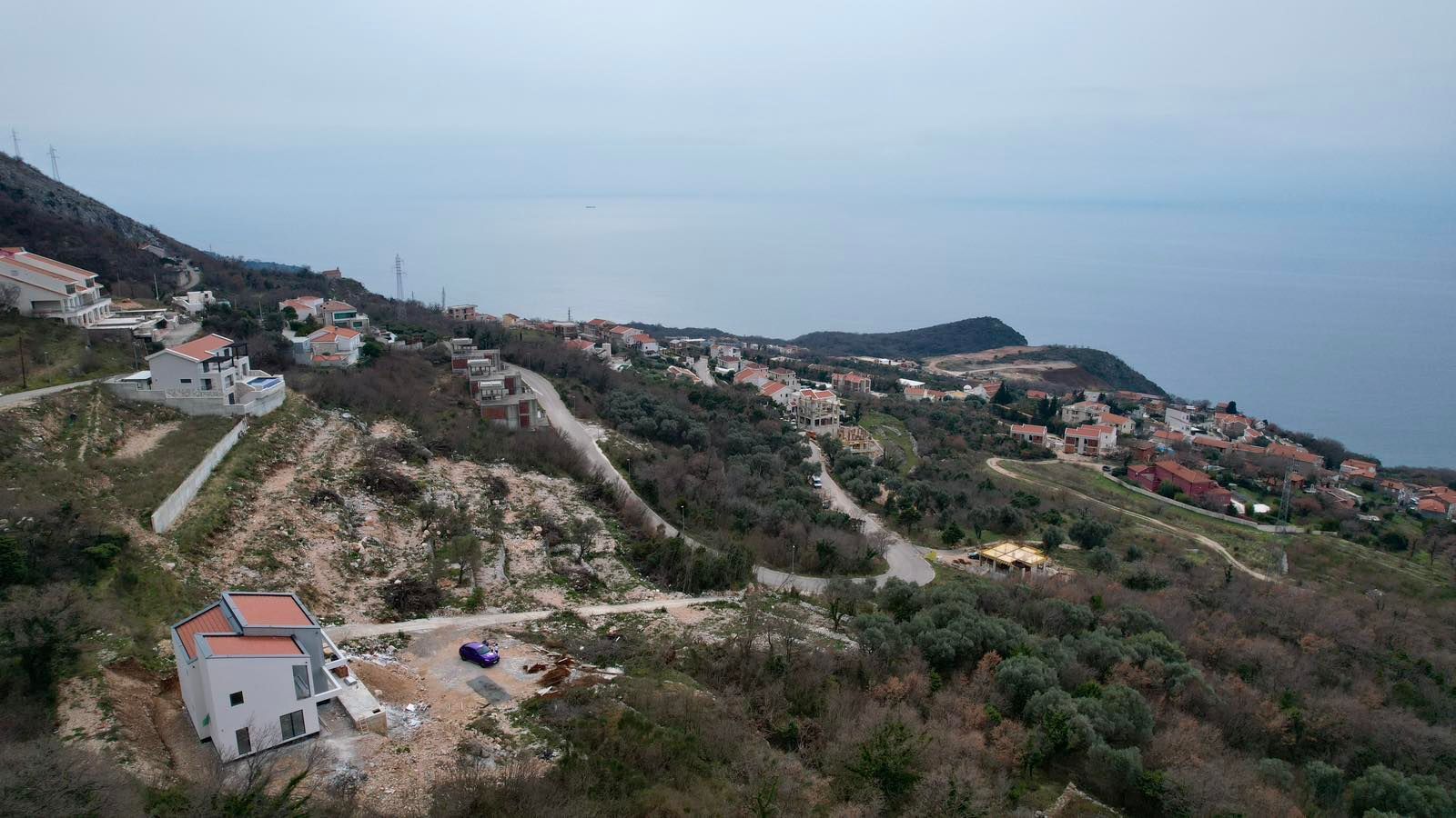 Luksuzna vila u izgradnji 290m² sa panoramskim pogledom na more – Blizikuće, Budva - Amfora Real Estate