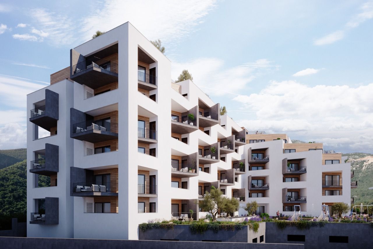 Jednosoban stan 53m2 u novom stambenom kompleksu u Becicima. - Amfora Real Estate