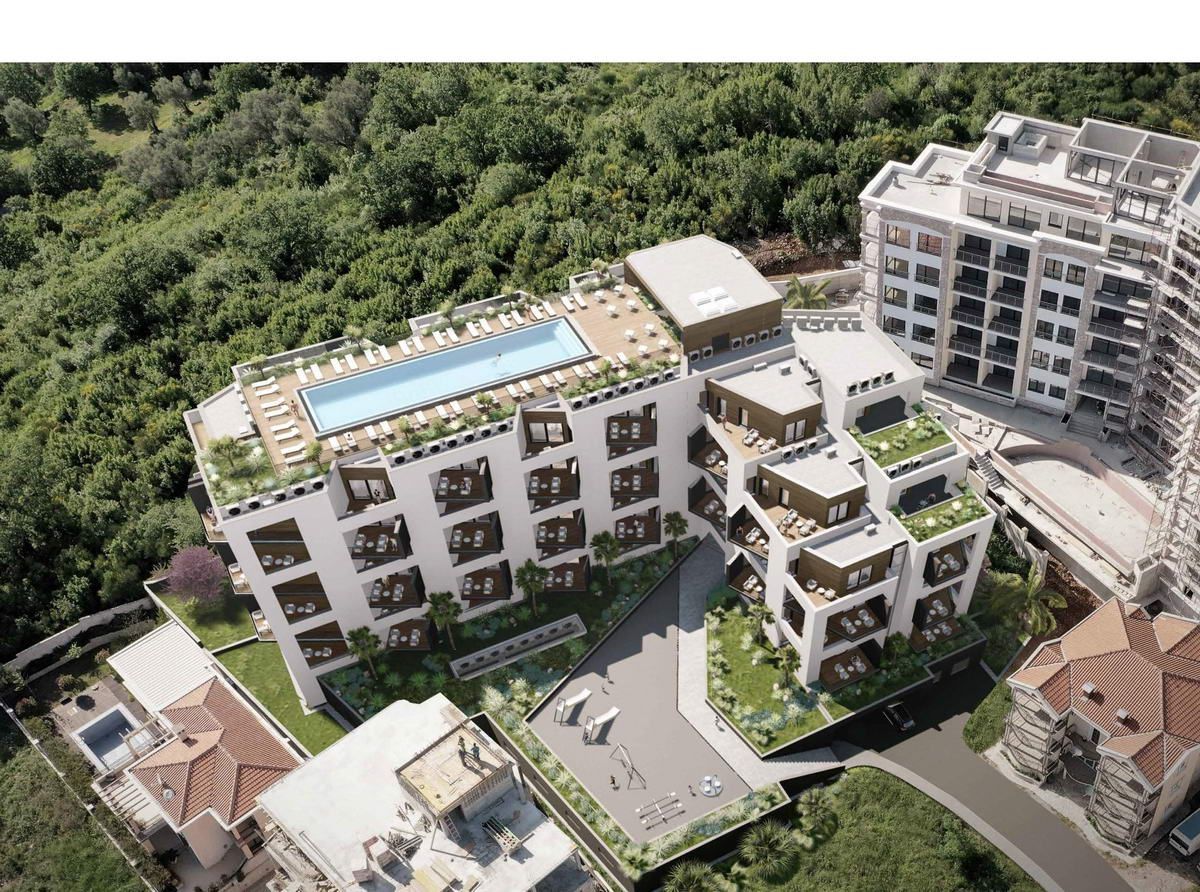 Nov jednosoban opremljen stan 52m2 u novom stambenom kompleksu u Becicima. - Amfora Real Estate