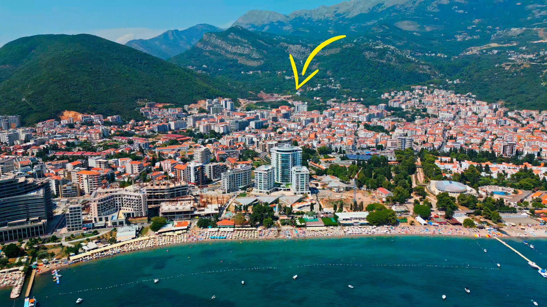 Urbanizovan plac 6.126m² sa pogledom na more za zajedničku gradnju (25%) –Budva,Maine - Amfora Real Estate