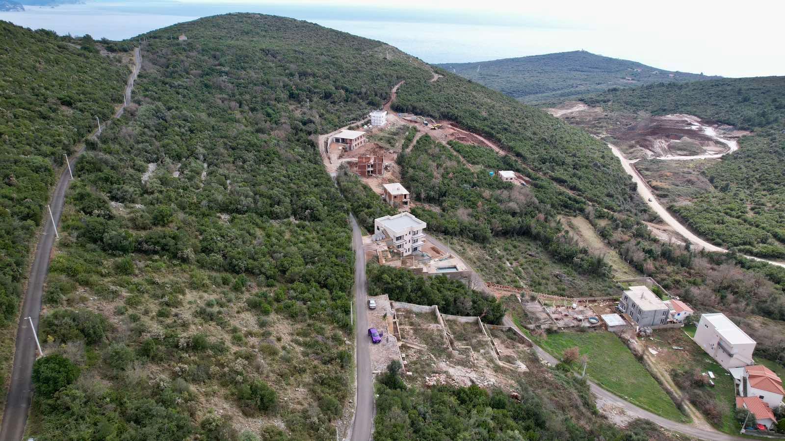 Neurbanizovano zemljiste 900m² sa pogledom na more-Višnjeva, Kotor - Amfora Real Estate