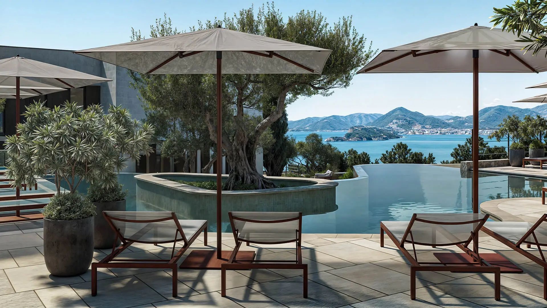 Ekskluzivni luksuzni stambeni kompleks sa panoramskim pogledom na more, spa centrom i vrhunskim sadržajima u Reževićima, Budva - Amfora Real Estate