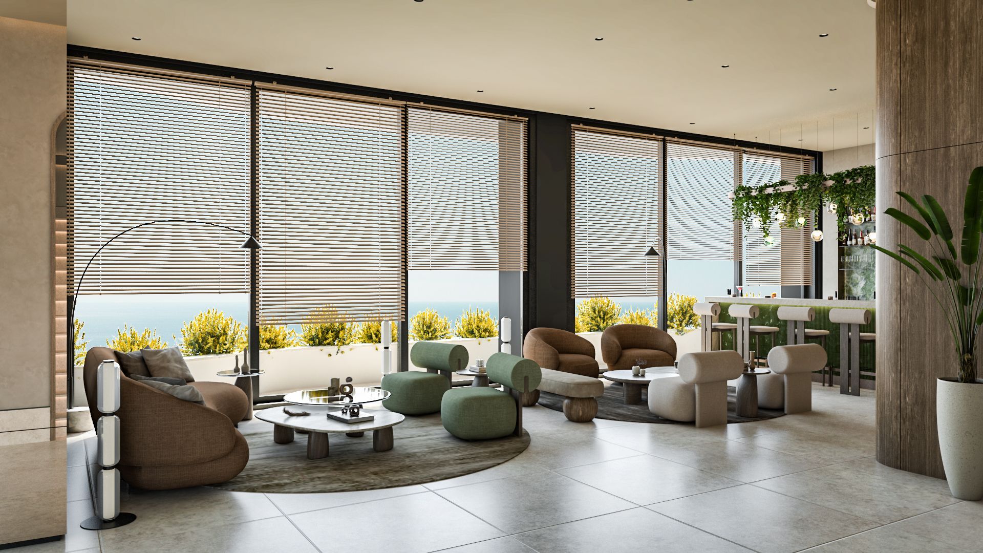 Jednosoban opremljen stan 70.33m2 + 20.10m2 dvorista u luksuznom stambenom kompleksu sa panoramskim pogledom na more, spa centrom i vrhunskim sadržajima u Reževićima, Budva - Amfora Real Estate