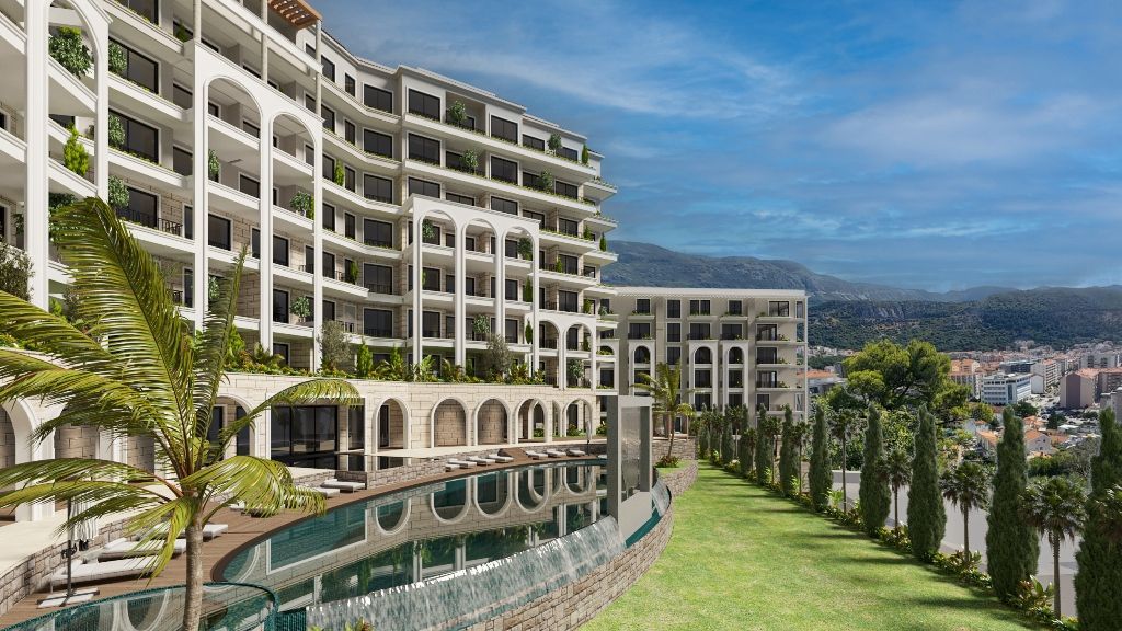 Jednosoban stan u izgradnji 38.79m², u luksuznom kompleksu Royal View Resort, Dubovica, Budva - Amfora Real Estate