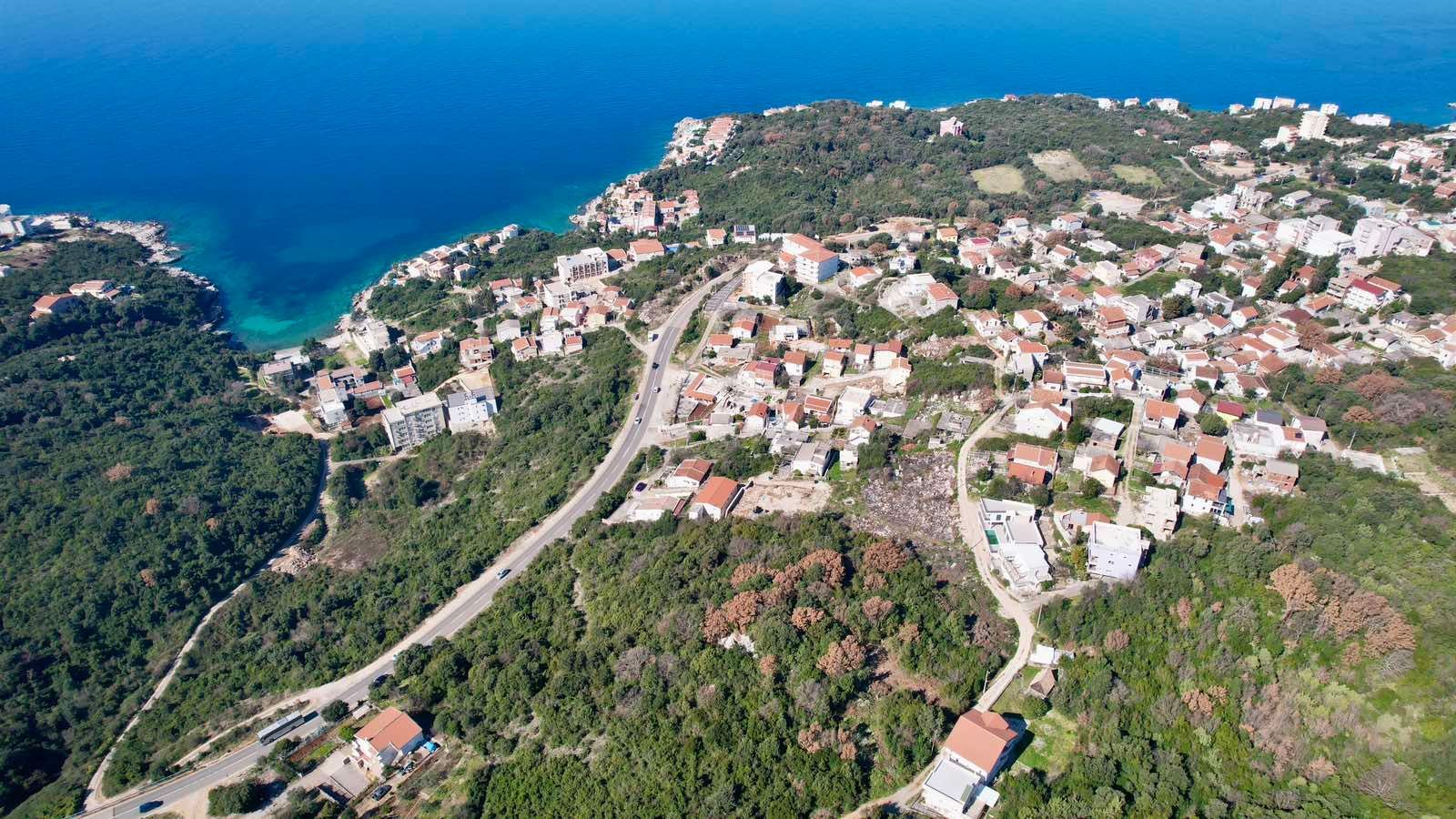 Urbanizovan plac 420m2 sa pogledom na more-Utjeha,Bar - Amfora Real Estate