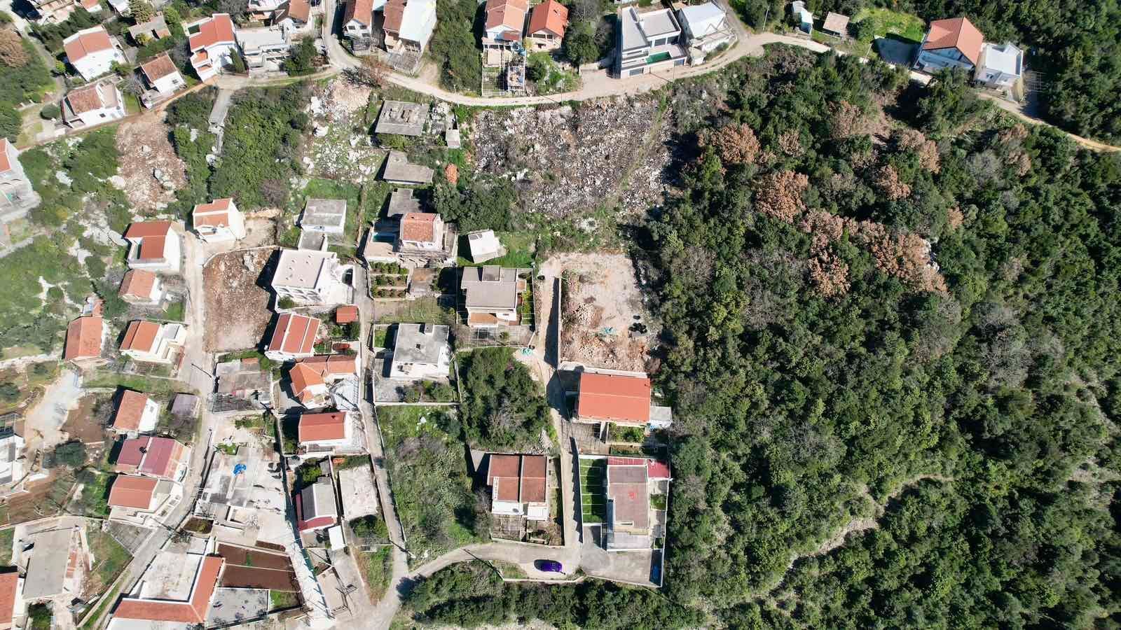 Urbanizovan plac 420m2 sa pogledom na more-Utjeha,Bar - Amfora Real Estate