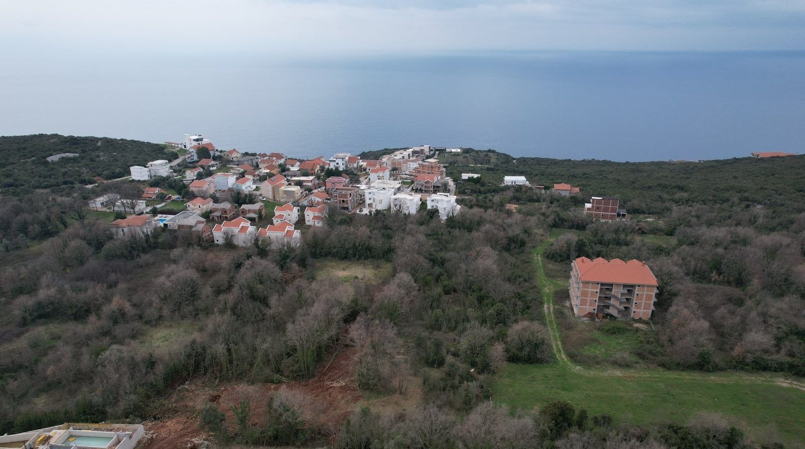 Urbanizovano zemljište 487m² sa pogledom na more – Krimovica, Kotor - Amfora Real Estate