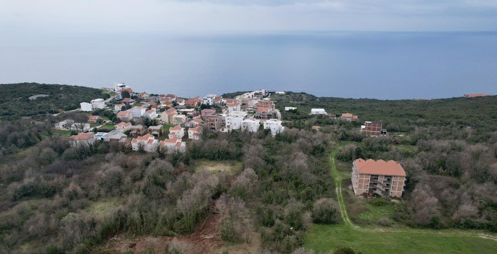 Urbanizovano zemljište 487m² sa pogledom na more – Krimovica, Kotor - Amfora Real Estate