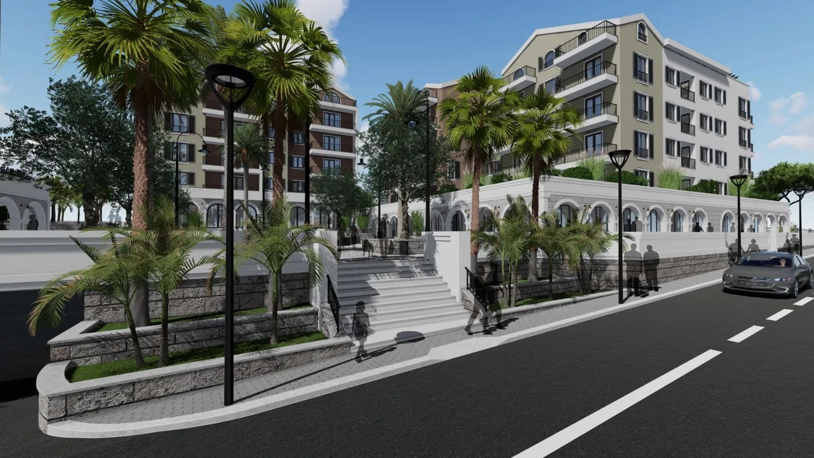 Nov dvosoban stan 68m² sa terasom 45m² u luksuznom kompleksu – Tivat, Donja Lastva - Amfora Real Estate