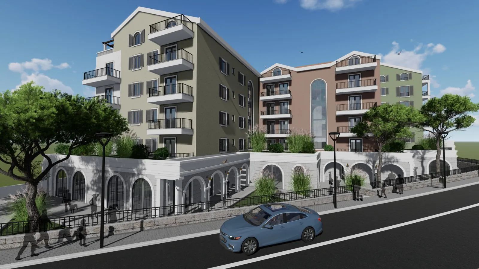 Nov dvosoban stan 68m² sa terasom 45m² u luksuznom kompleksu – Tivat, Donja Lastva - Amfora Real Estate