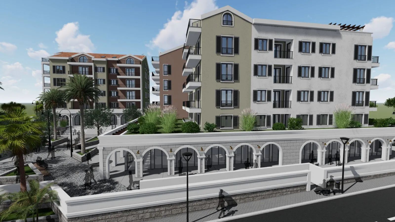 Nov dvosoban stan 68m² sa terasom 45m² u luksuznom kompleksu – Tivat, Donja Lastva - Amfora Real Estate