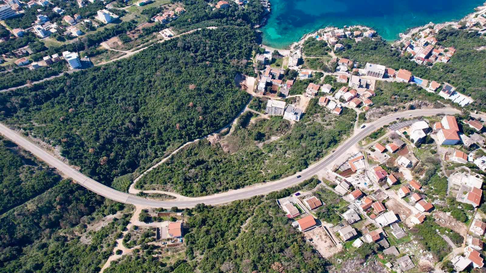 Urbanizovan plac 476m2 sa pogledom na more-Utjeha,Bar - Amfora Real Estate