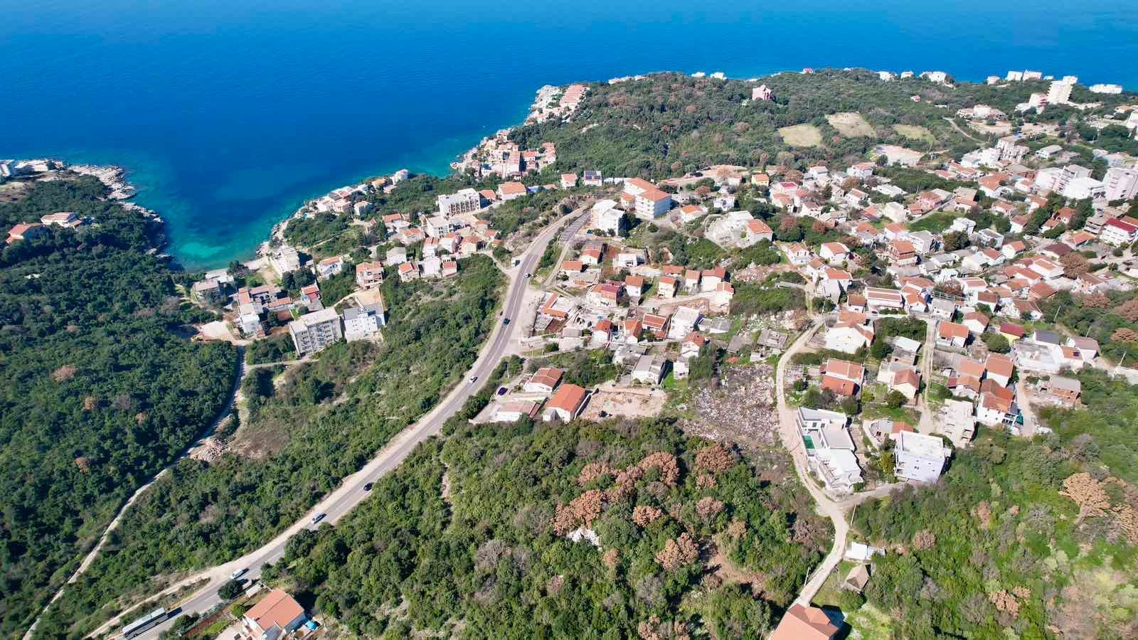 Urbanizovan plac 495m2 sa pogledom na more-Utjeha,Bar - Amfora Real Estate