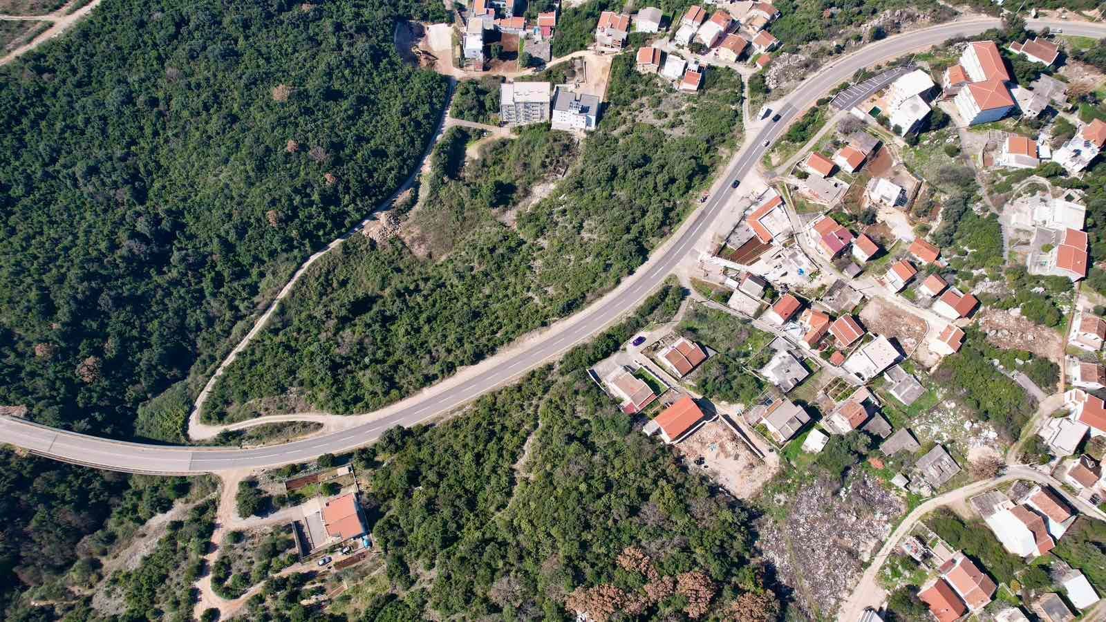 Urbanizovan plac 495m2 sa pogledom na more-Utjeha,Bar - Amfora Real Estate