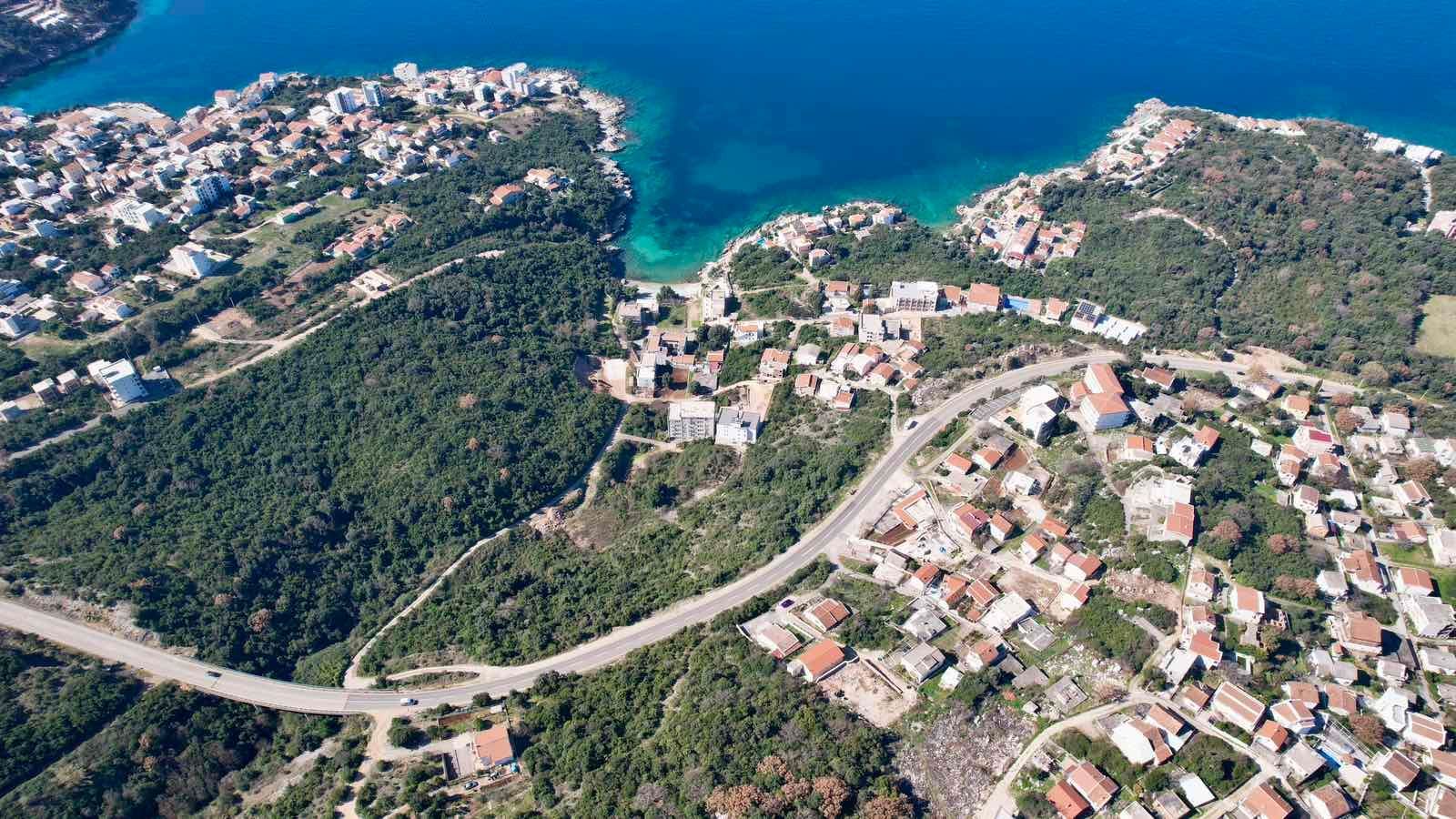 Urbanizovan plac 420m2 sa pogledom na more-Utjeha,Bar - Amfora Real Estate