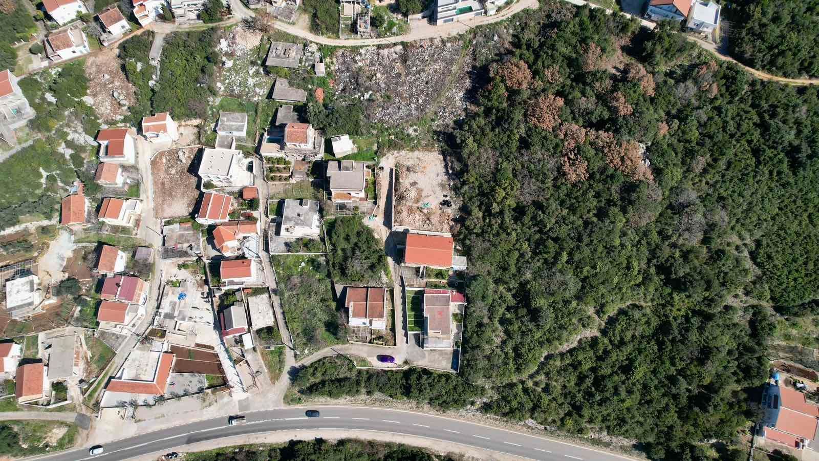 Urbanizovan plac 420m2 sa pogledom na more-Utjeha,Bar - Amfora Real Estate