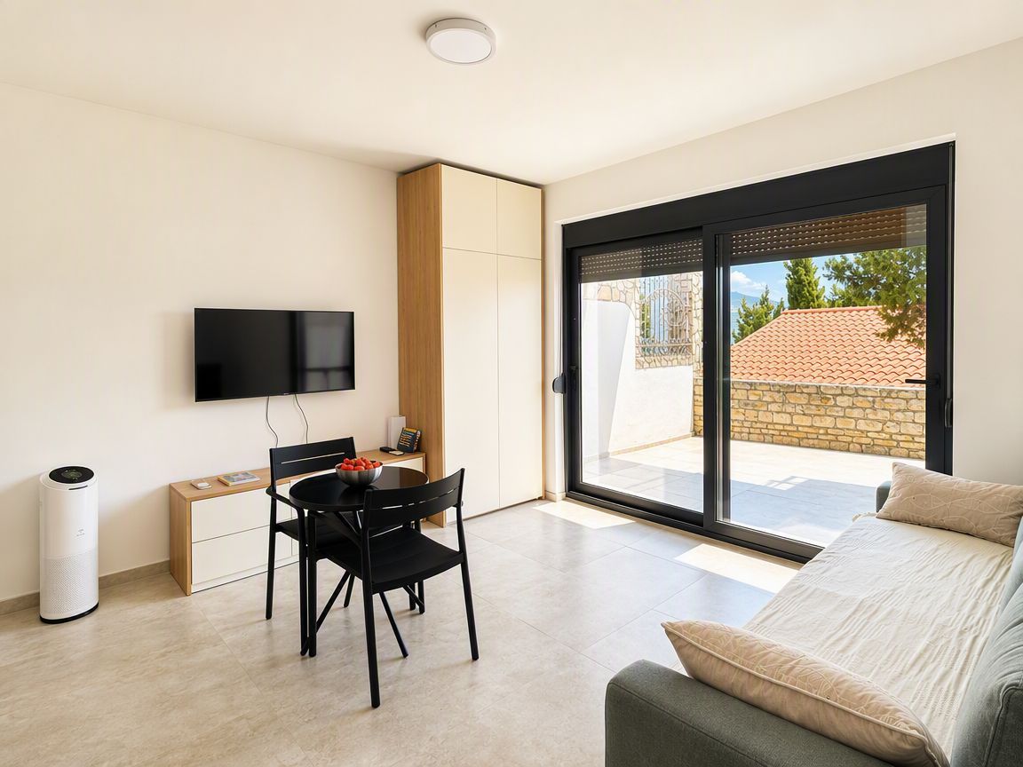 Jednosoban namesten stan 45m2 sa pogledom na more-Budva,Gospostina - Amfora Real Estate