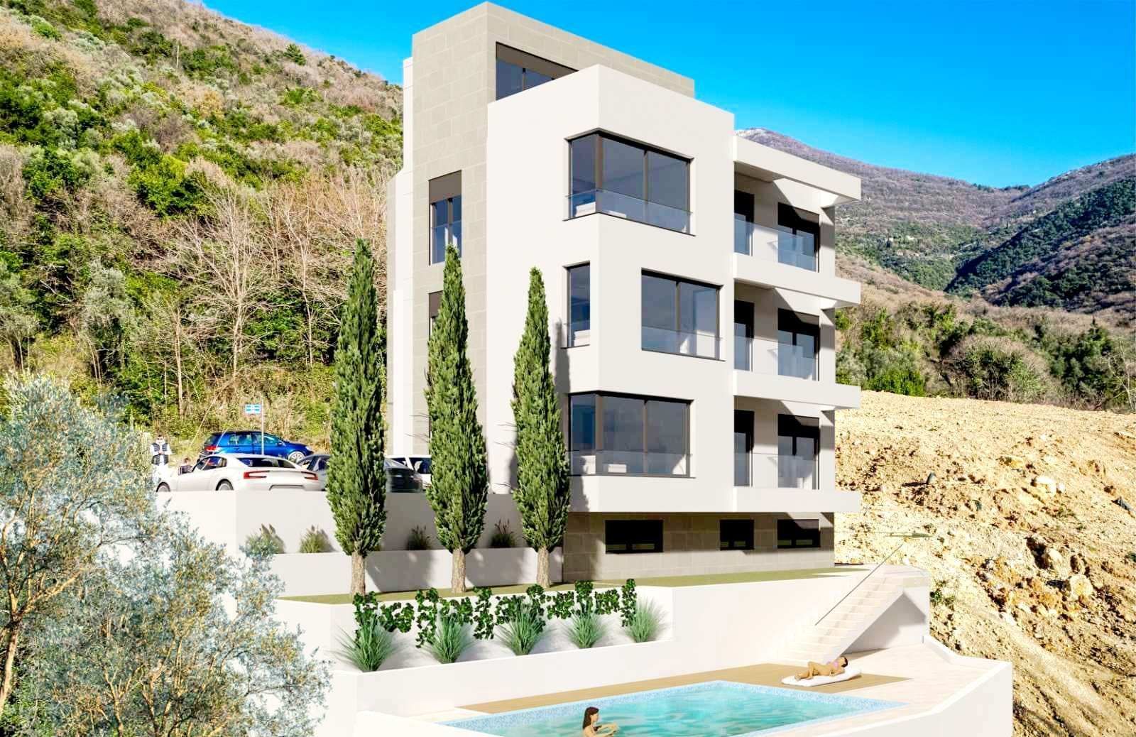 amforaproperty.com/Dvosoban Stan 70m² u Novogradnji sa Bazenom i Parkingom – Donja Lastva, Tivat