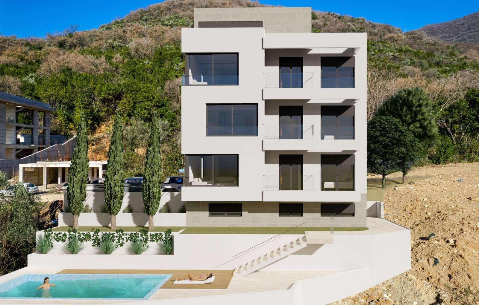 amforaproperty.com/Dvosoban Stan 65m² u Novogradnji sa Bazenom i Parkingom – Donja Lastva, Tivat