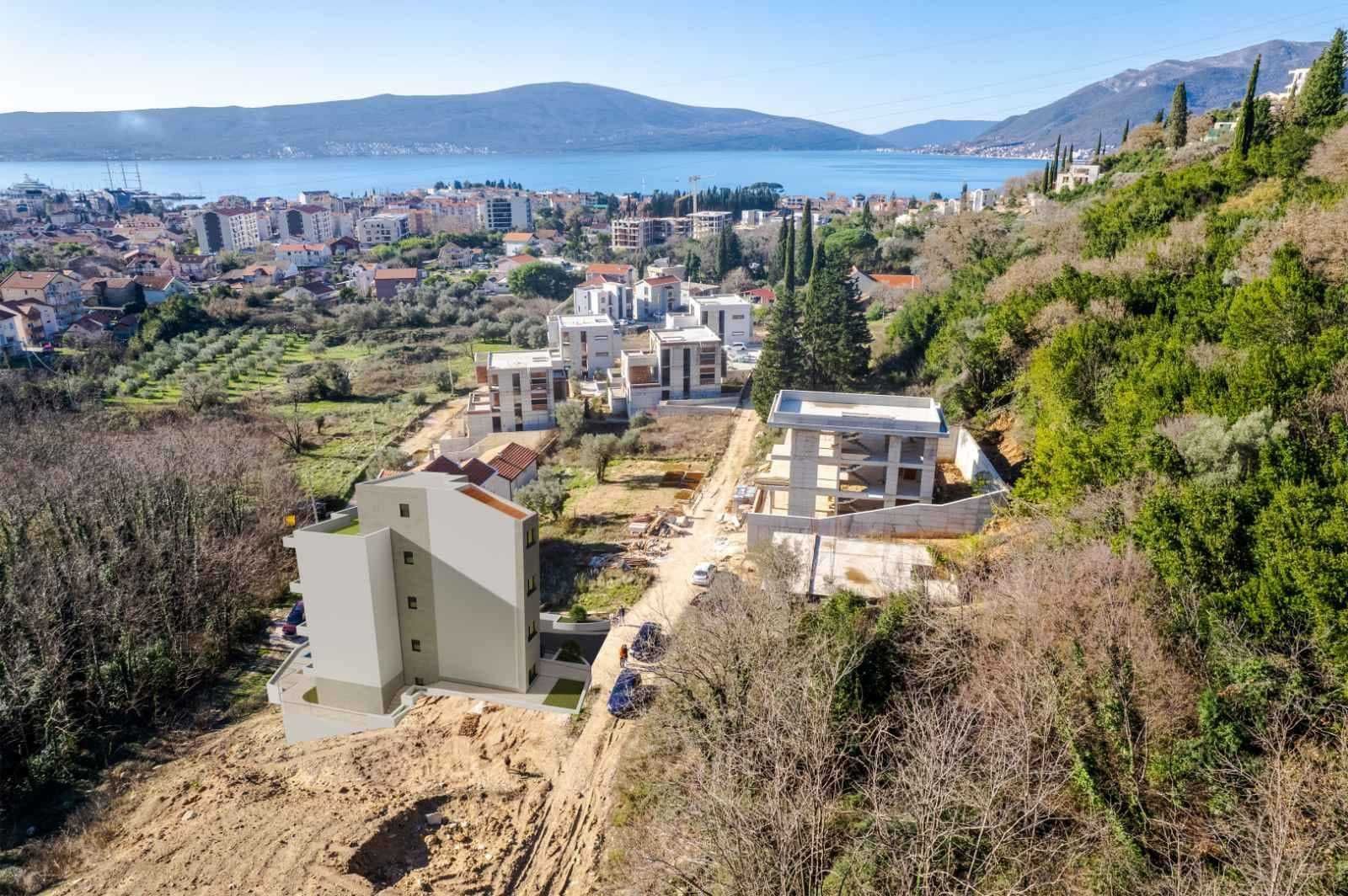 amforaproperty.com/Jednsoban Stan 55m² u Novogradnji sa Bazenom i Parkingom – Donja Lastva, Tivat