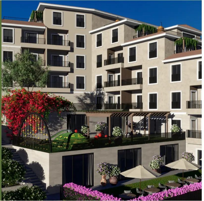 amforaproperty.com/Jednosoban stan 40m² sa garaznim mestom u novom stambenom kompleksu Minder Resort, Bečići