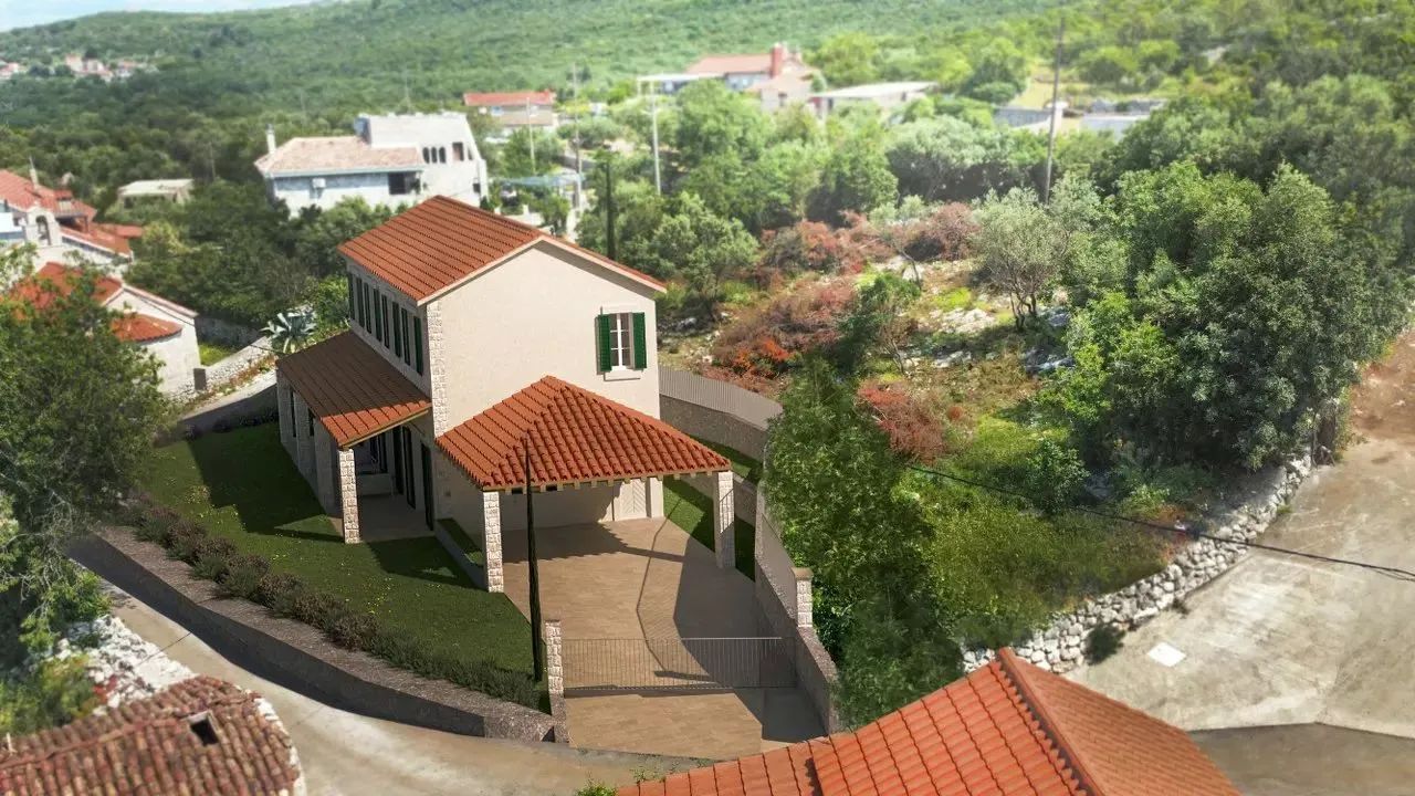 Tri građevinske parcele 1.538 m² sa delimičnim pogledom na more i gotovim projektom vile, blizu plaža i Luštica Bay resorta – Mrkovi, Herceg Novi - Amfora Real Estate