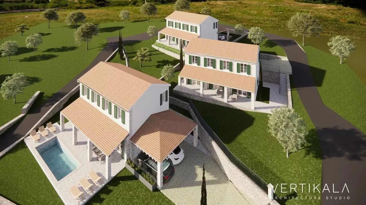 Građevinska parcela 492 m² sa UTU, delimičnim pogledom na more– Mrkovi, Luštica, Herceg Novi - Amfora Real Estate