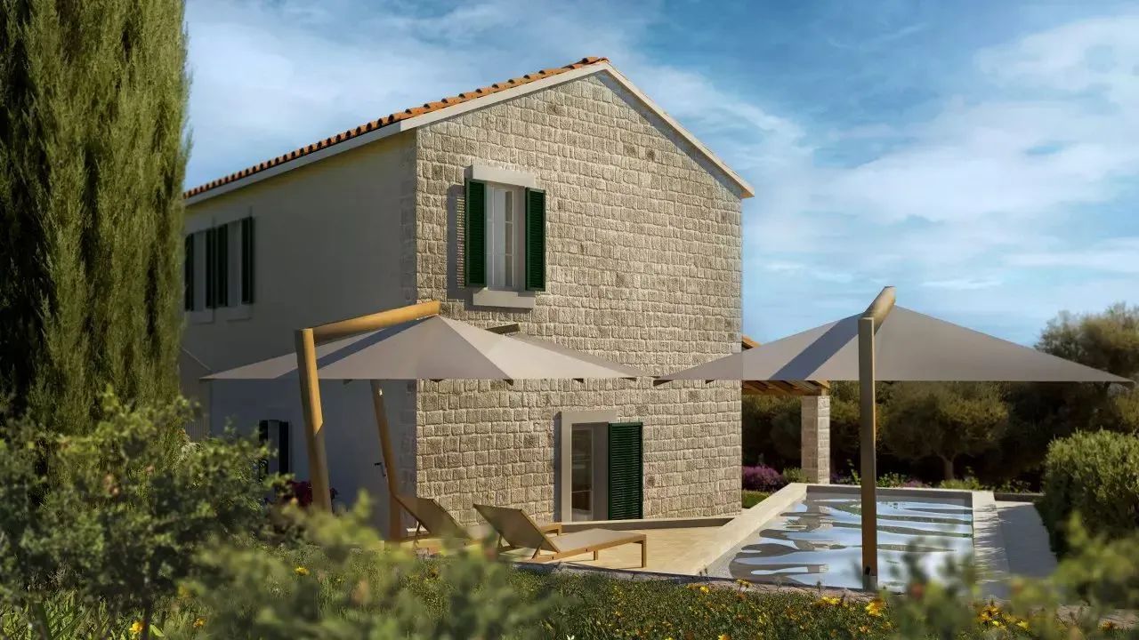 Građevinska parcela 492 m² sa UTU, delimičnim pogledom na more– Mrkovi, Luštica, Herceg Novi - Amfora Real Estate