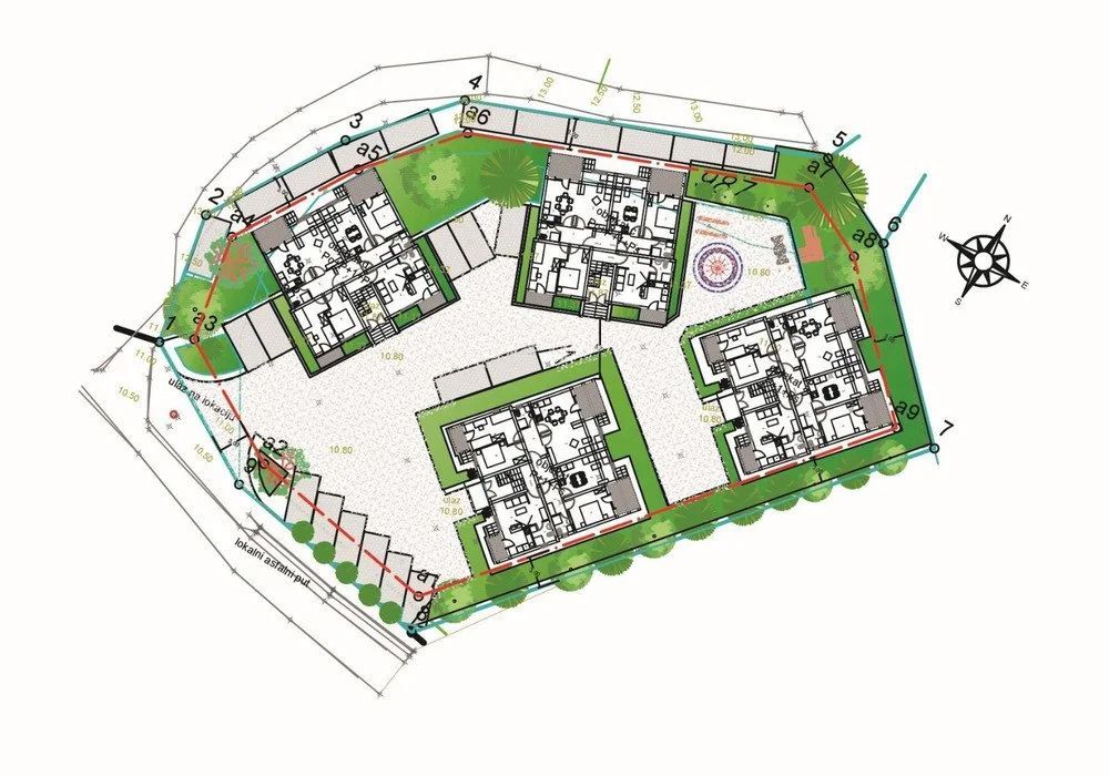amforaproperty.com/Dvosoban stan 49.64m2 u Novom Stambenom Kompleksu u Izgradnji - Lastva Grbaljska, Budva
