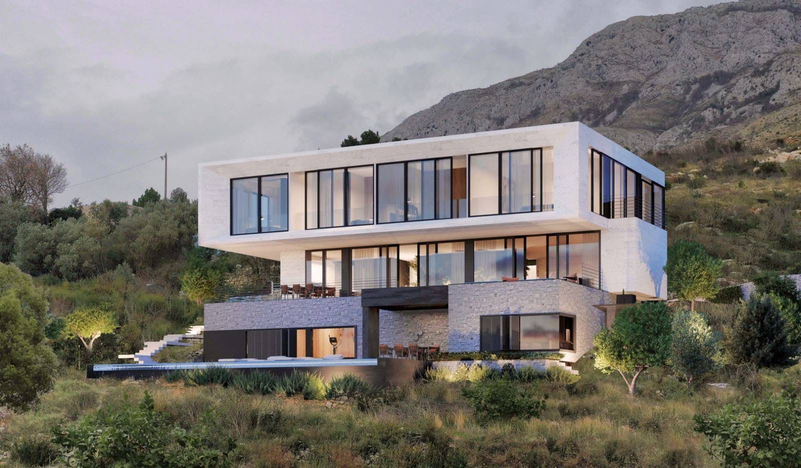 amforaproperty.com/Reževići – Ekskluzivna vila 922m2 sa spektakularnim pogledom, bazenom i vrhunskim sadržajima