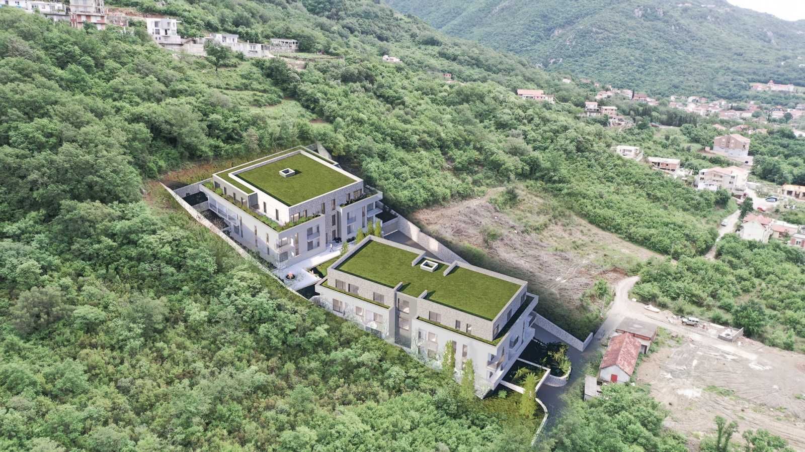 amforaproperty.com/Studio apartman 28 m² u kompleksu u izgradnji– Donja Lastva, Tivat