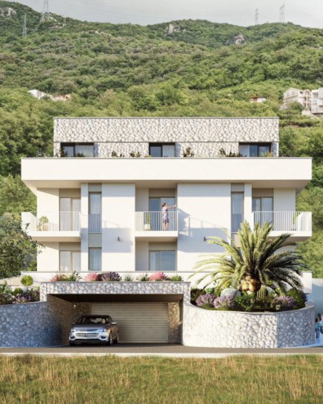 amforaproperty.com/Studio apartman 28 m² u kompleksu u izgradnji– Donja Lastva, Tivat