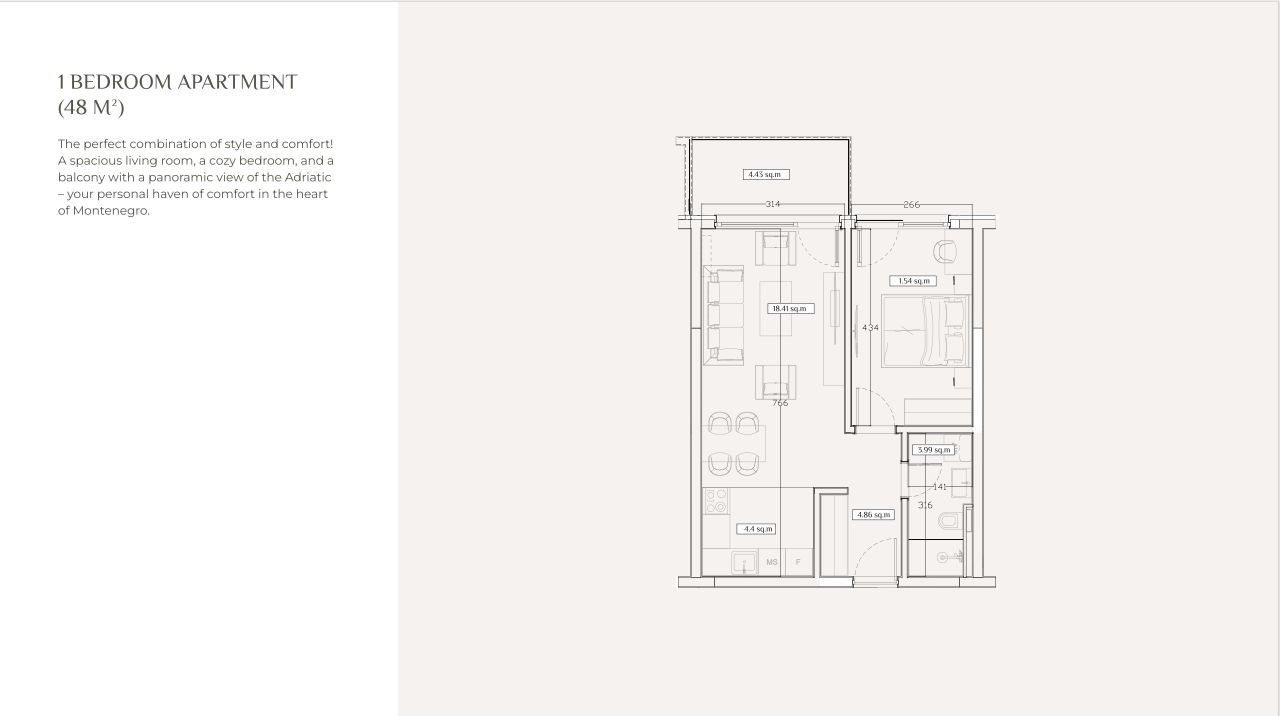 amforaproperty.com/Ekskluzivna prodaja-Jednosoban stan 55m2 u novom kompleksu sa bazenom, pogledom na more i drugim brojnim sadržajima – Seoce, Budva | Specijalna ponuda do kraja meseca!