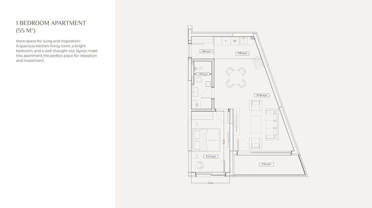 amforaproperty.com/Ekskluzivna prodaja-Dvosoban stan 92m2 u novom kompleksu sa bazenom, pogledom na more i drugim brojnim sadržajima – Seoce, Budva