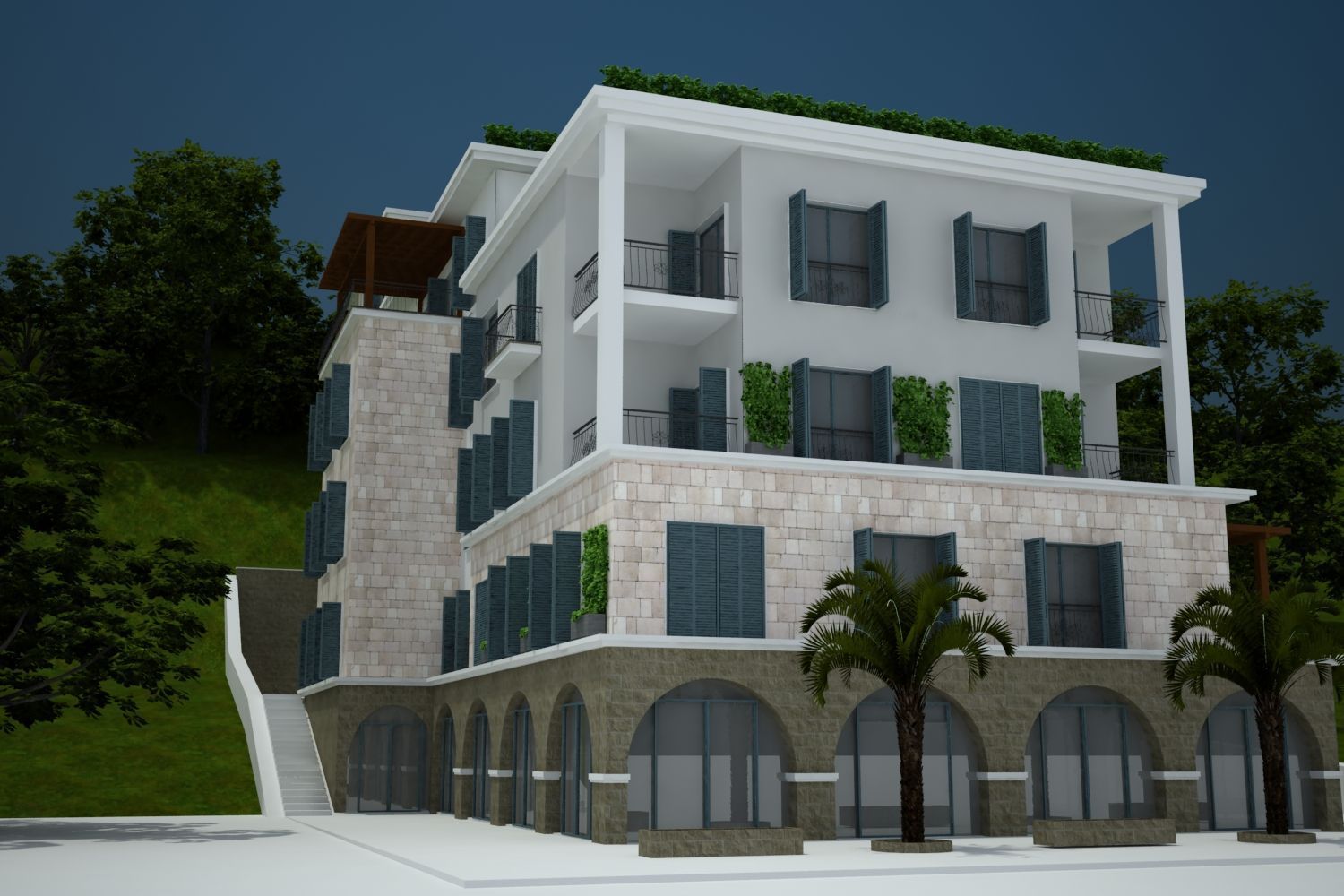 amforaproperty.com/Urbanizovan plac 8.000 m² sa panoramskim pogledom na more i idejnim rešenjem – Dubovica, Budva