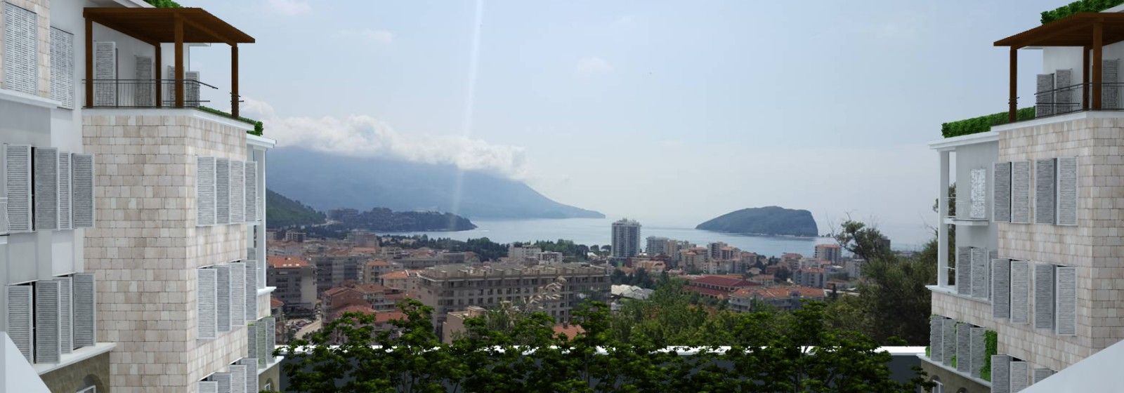 amforaproperty.com/Urbanizovan plac 8.000 m² sa panoramskim pogledom na more i idejnim rešenjem – Dubovica, Budva