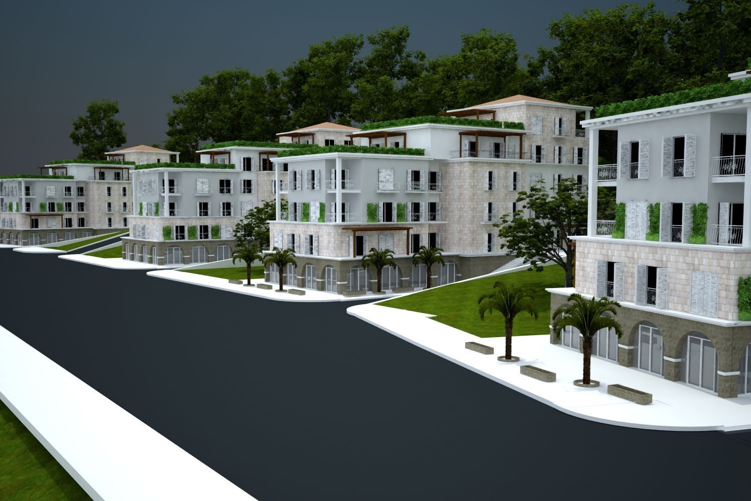 amforaproperty.com/Urbanizovan plac 8.000 m² sa panoramskim pogledom na more i idejnim rešenjem – Dubovica, Budva