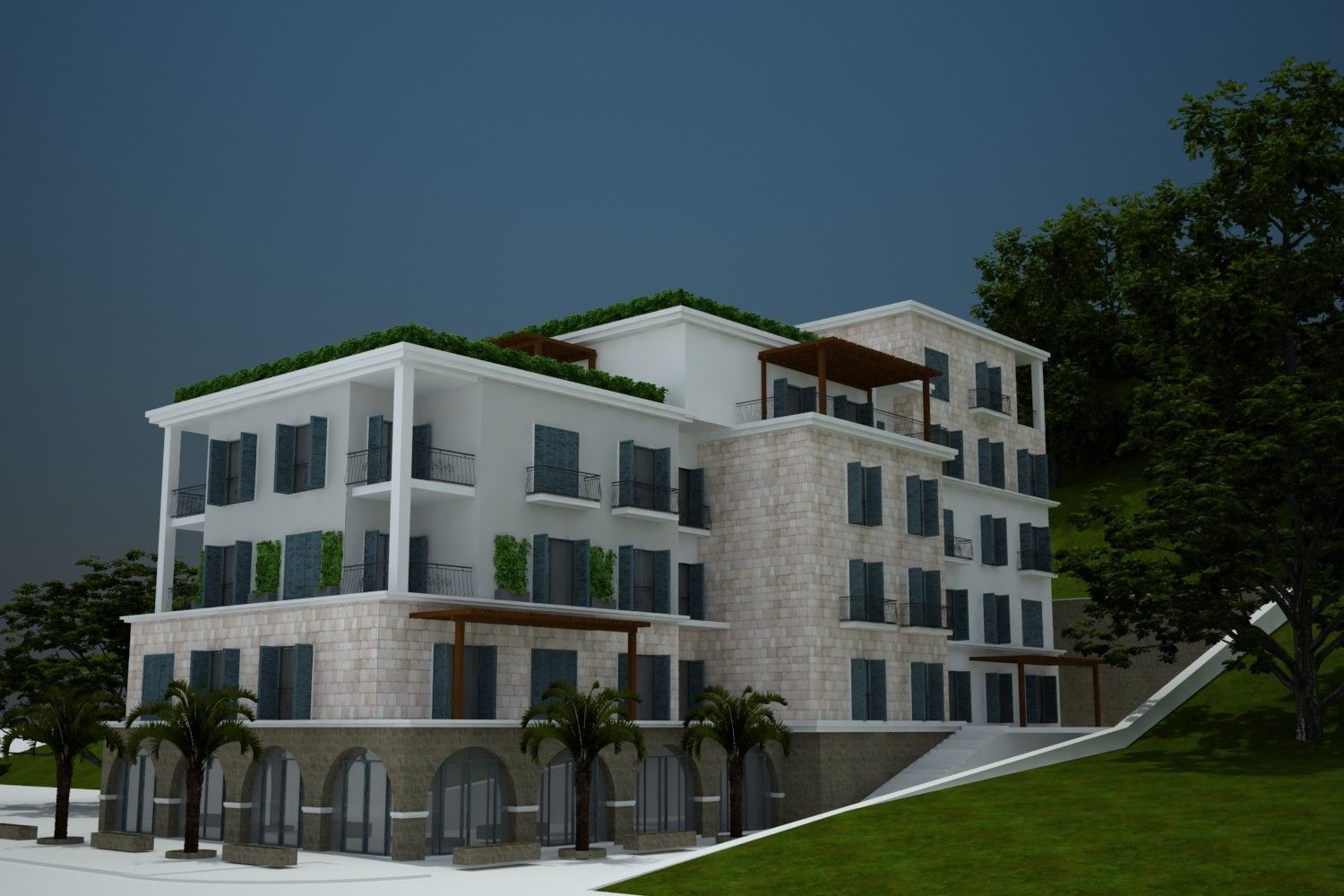 amforaproperty.com/Urbanizovan plac 8.000 m² sa panoramskim pogledom na more i idejnim rešenjem – Dubovica, Budva