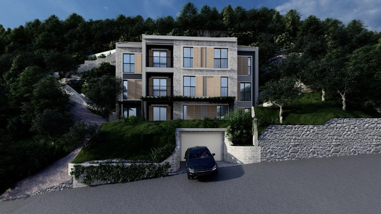 amforaproperty.com/Jednosoban stan 34,49 m² sa terasom i panoramskim pogledom na more – Kamenovo, Budva