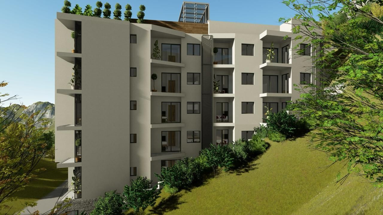 Studio apartman 46.52m2 u ekskluzivnom stambenom kompleksu sa panoramskim pogledom i krovnim bazenom u Bečićima - Amfora Real Estate