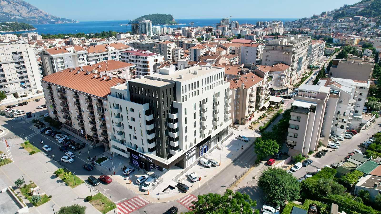 Nov jednosoban stan 43m² u novoj zgradi na idealnoj lokaciji u Budvi,Rozino (Mogucnost kupovine garaznog mesta) - Amfora Real Estate