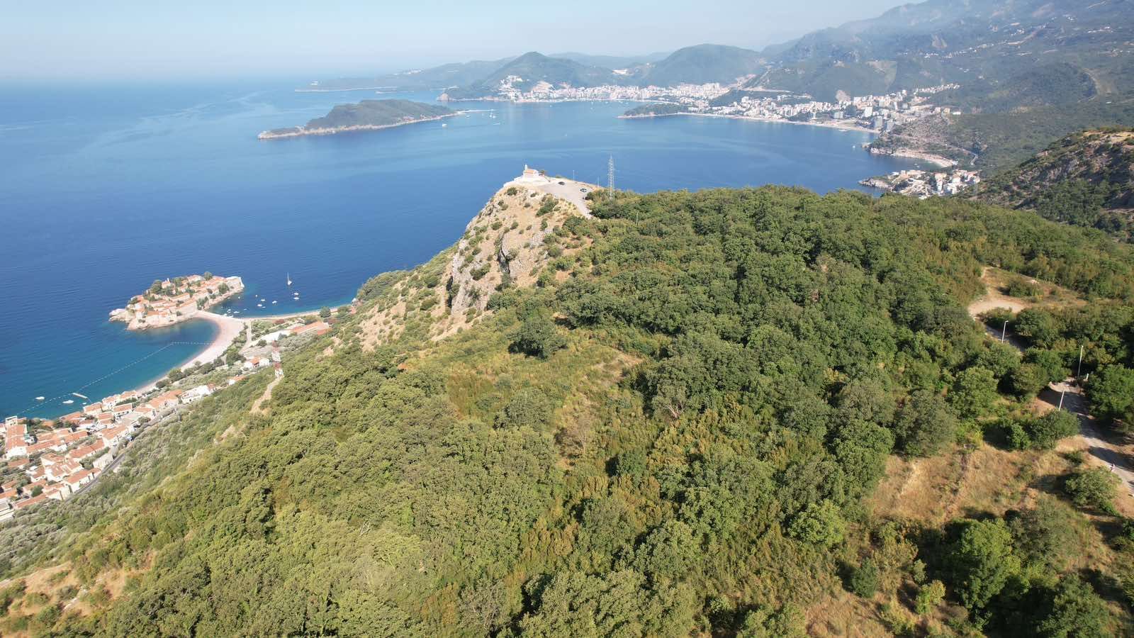 Urbanizovan plac 1530m2 sa panoramskim pogledom na more – Blizikuće, Budva - Amfora Real Estate