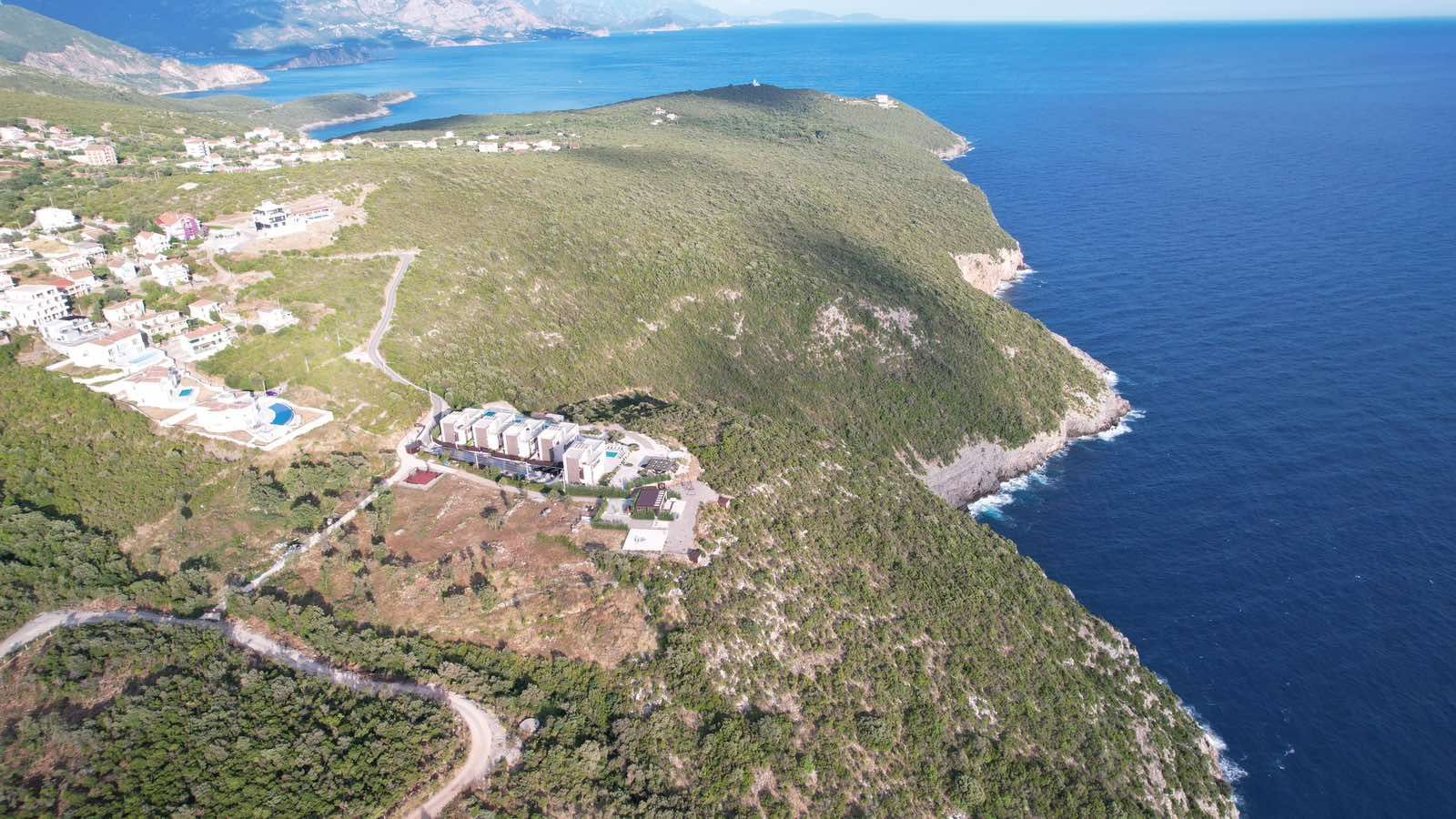 Plac 1000m² sa UT uslovima i panoramskim pogledom na more – Krimovica, Kotor - Amfora Real Estate