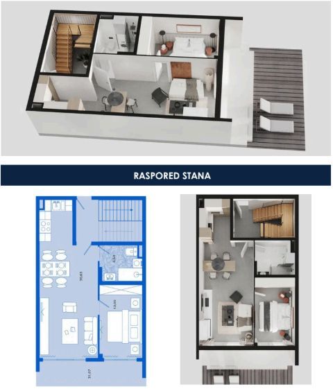 Jednosoban apartman 79.24m2 u novom kompleksu sa panoramskim pogledom na more – Tivat - Amfora Real Estate