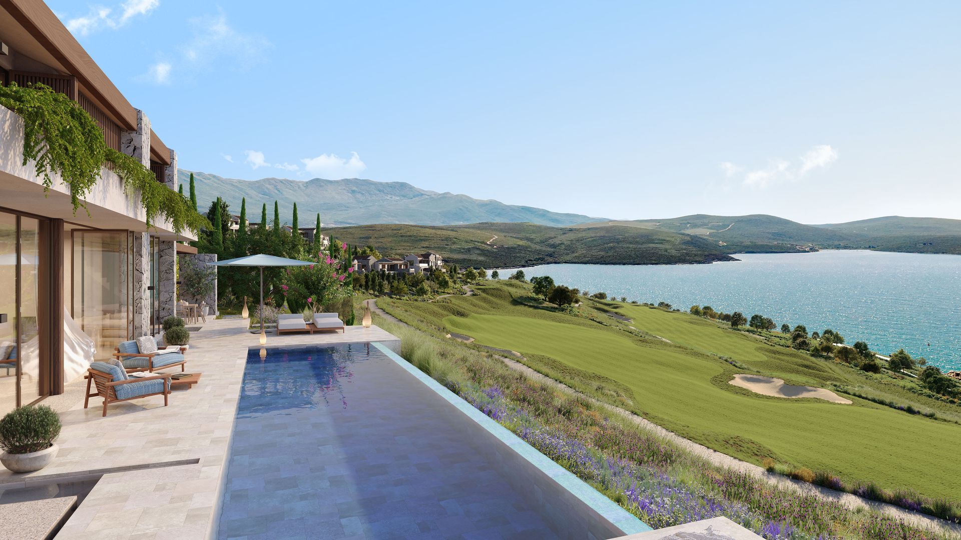 Luksuzna vila u ekskluzivnom naselju The Peaks – Golf Residences, Luštica Bay, sa panoramskim pogledom na Jadransko more i golf teren - Amfora Real Estate
